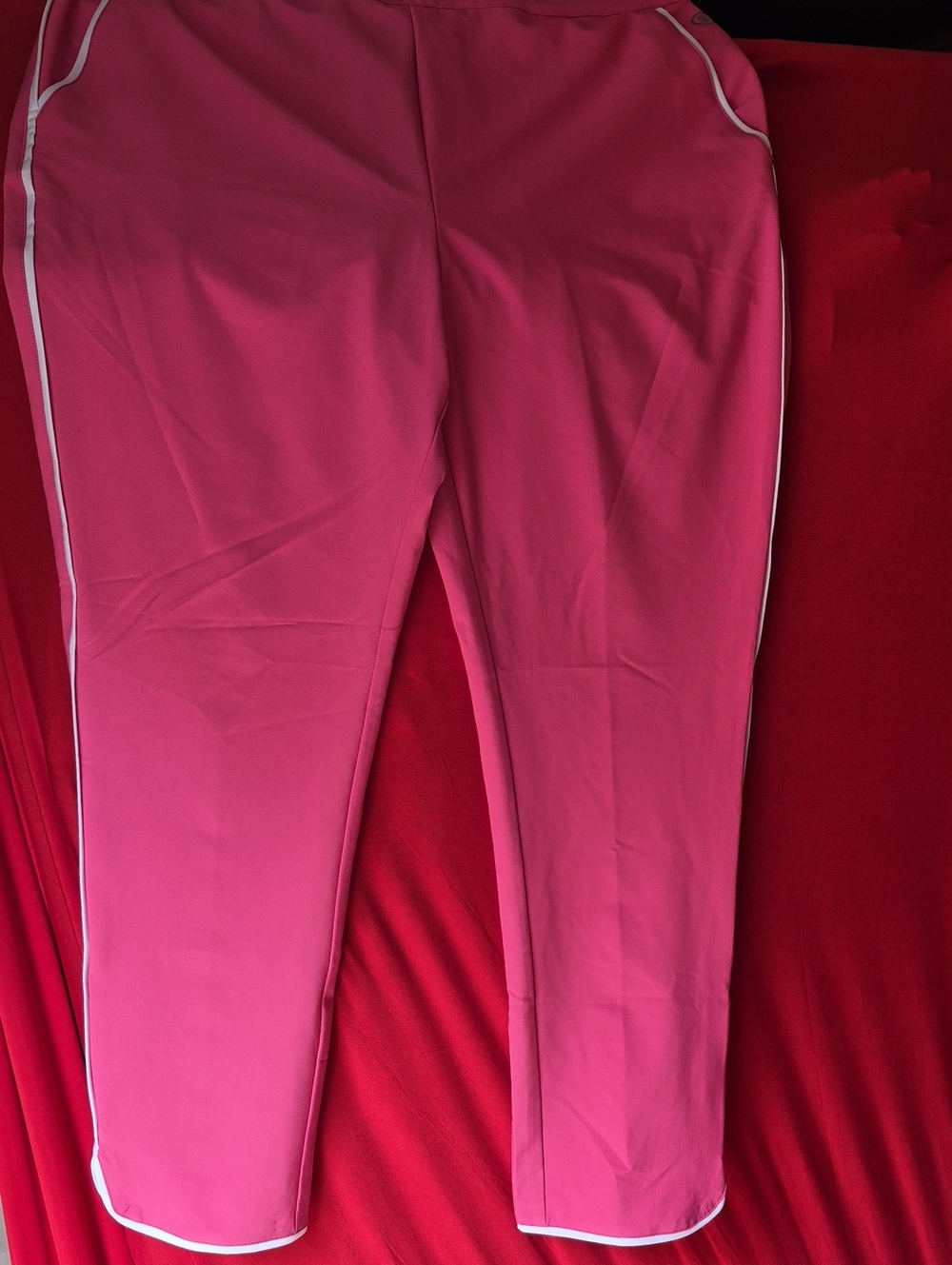 Izod Hot Pink with Navy Waistband Performance Shorts Size XL